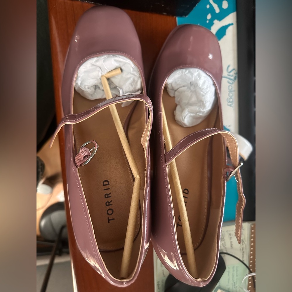 Torrid size 12 Rose Patent Mary Jane shoe, brand new, never worn.